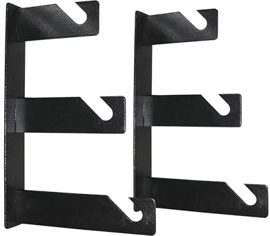 Walimex 2er-Set von 3-fach Hintergrundhaken - 210 x 40 x 330 mm - Belastbarkeit je Haken 6 kg - aus Metall - für Wand und Decke - Fotostudio Fotozubehör Kamera Zubehör für Fotohintergrund
