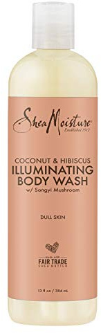 Shea Moisture Coconut & Hibiscus Body Wash 13oz 384ml - Duschgel mit Songyi Pilz