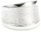 Vinani Damen Ring 925 Silber - Rillenmotiv massiv gebürstet Seiten glänzend aus 925 Sterling Silber für Frauen - RMG64