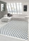 Merinos Teppich Retro Designteppich Wohnzimmerteppich modern waschbar in Creme Schwarz Größe 80 x 300 cm