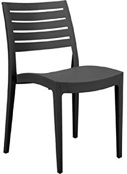 Boheme Stuhl Florenz stapelbar robust für Garten Bar Restaurant anthrazit