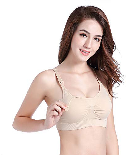 Zyorenc Soutien-Gorge Tire-Lait Mains Libres Allaitement Coton Doux pour l'allaitemen