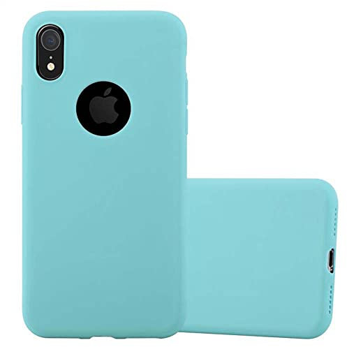 cadorabo Coque pour Apple iPhone XR en Candy Bleu - Housse Protection Souple en Silicone TPU avec Anti-Choc et Anti-Rayures - Ultra Slim Fin Gel Case Cover Bumper