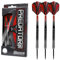 Harrows Predator 90% Wolfram-Dartpfeile in Schwarz und Silber | Darts-Set mit Stahlspitze | 21g, 22g, 23g, 24g, 25g & 26g | Enthält Supergrip Fusion Shafts und 100 Micron Predator Flights (26g)