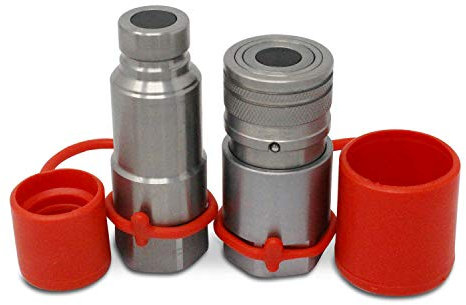 Flachkopf Connect Hydraulik-Schnellkupplungs-Set, 1/2- NPT-Gewinde