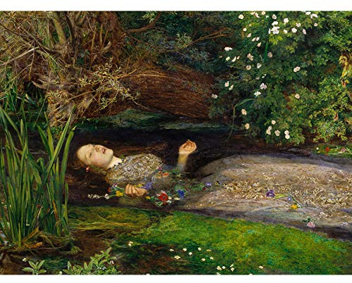 Fine Art Prints John Everett Millais Ophelia Kunstdruck, extra groß, XL