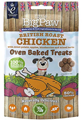 Little BigPaw British Oven Baked Chicken Treats for Dogs 130 g