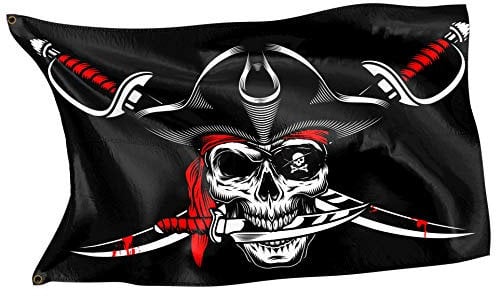 Bandera pirata original de marco del Caribe