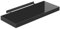 Casaria® Wandregal Holz Schwarz Regal mit Halterung 15kg Tragkraft Hängeregal Küche Wohnzimmer Flur Wand Schweberegal Bücherregal Regalbrett Schwebend Hochglanz 70cm