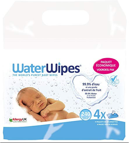 Waterwipes Lingettes , 60 Unité (Lot De 4)