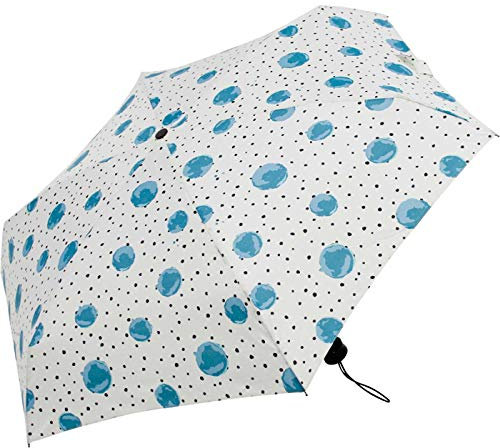 Damen Taschenschirm Ultra Mini Aqua Dots Weiß