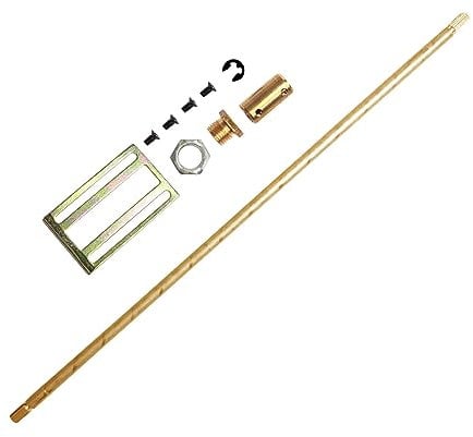 Acxico 1 Set Aluminium 300 mm Volumen Potentiometer Verlängerungswelle Audio Anschluss lange Stange