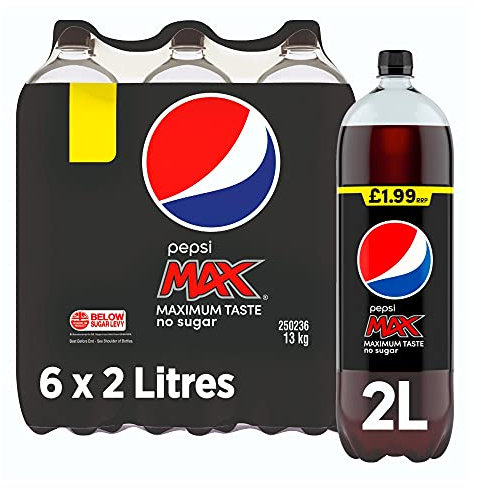 Pepsi Max Bottles 2L (Pack of 6)