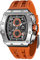 TSAR BOMBA Herren Uhr Tonneau Luxus Quadratisch Armbanduhr Herren Saphirglas Japanisches Quarzwerk Silikonband 50M Wasserdicht Chronograph Geschenk für Männer