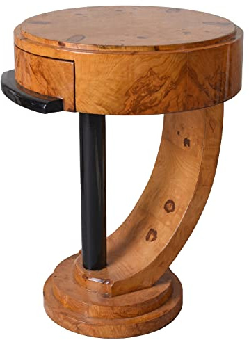 Art Deco Nachttisch Antik Beistelltisch Braun Nachtschrank 70cm Nachtkommode cat020 Palazzo Exklusiv