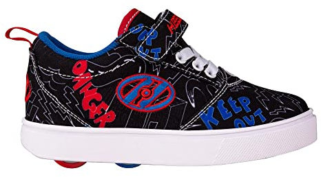 Heelys Jungen Pro 20 X2 Schuhe mit Rollen, Black White Danger