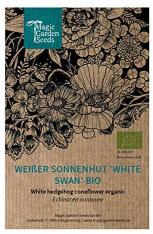 Weißer Sonnenhut 'White Swan' (Echinacea purpurea) Bio - ca. 100 Samen