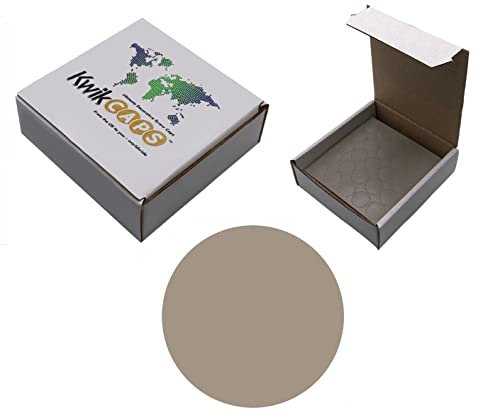 KwikCaps Screw Hole Covers and Head Covers, Self-Adhesive 14mm Trade Box of 625 PVC Screw Stickers, Stone Grey