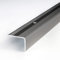 PROVISTON | Treppenkante | Aluminium | Silber | Breite 30 mm | Höhe 22 mm | Länge 1000 mm | Gebohrt | Treppenkantenprofil | Treppenwinkel | Winkelprofil | Kombiwinkel | 1 Stück