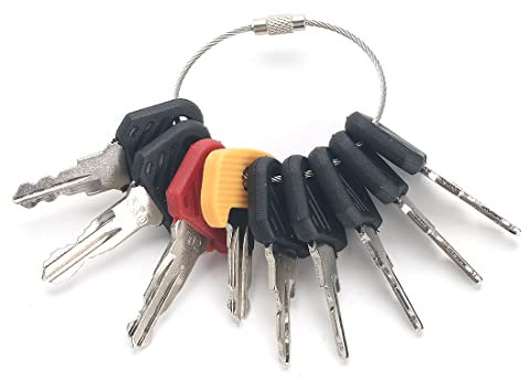 Newyuan 9pcs Linde Gabelstapler schlüssel 802 530 701 702 801 Elektrische Gabelstapler Zündschlüssel Ersatz für Linde Jungheinrich Komatsu STILL Gabelstapler