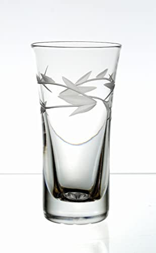 Set 6 Schnapsgläser Handarbeit und handgeschliffen Vodkagläser Wodkagläser aus Bleikristall