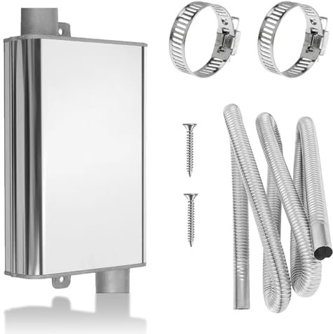 Tuyau D'échappement,Silencieux D'échappement de 24 mm,Tuyau D'échappement en Acier Inoxydable,pour Chauffage Auxiliaire Diesel,Silencieux D'échappement pour Chauffage Auxiliaire