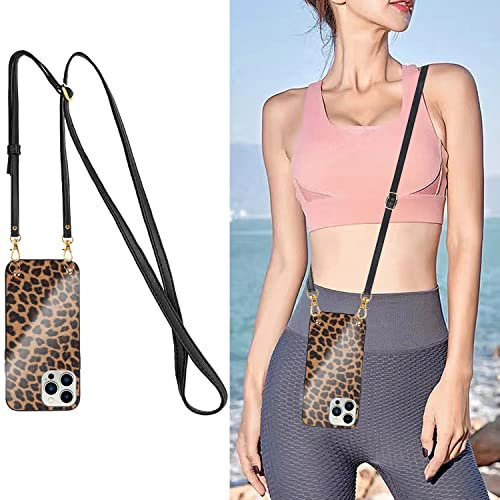 SINQERISHT Chaîne de téléphone portable - Coque de protection pour Apple iPhone XR - Avec bandoulière - En silicone TPU - Fin rigide - Avec cordon de suspension - Léopard jaune
