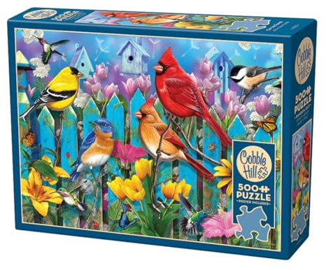 Cobble Hill 500 Teile Puzzle - On The Fence - Musterposter enthalten