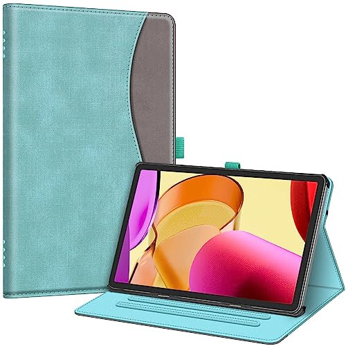 Fintie Hülle für Amazon Fire Max 11 Tablet 13. Generation 2023, Multi-Winkel Folio Schutzhülle Dokumentenfach und Auto Schlaf/Wach Funktion, Jeansoptik Türkis
