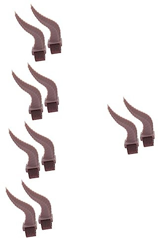 VILLCASE 5 Paare Kopfhörer-Hülle-Anhänger 3D-Dämonenhörner Cosplay-Requisiten Stirnband Zubehör Headset Kopfhörer-Ornamente Cosplay-Hörner Trompete schmücken Suite Blinddarm Horn Kieselgel