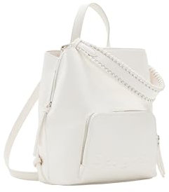 Desigual Half Logo 24 Sumy Backpack Creme White