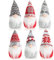 com-four® 6X Premium Weihnachts-Wichtel 15cm - Weihnachtsdeko - winterliche Zwergen-Figur - Dekoartikel - skandinavische Deko-Trolle - schwedischer Gnom mit Bart (6 Stück - norwegisch 2)