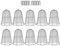 10 Stück Hühnerdraht Glocke Pflanzenschutz, Garten Pflanzenschutzkäfig, bell shaped Hühnerdraht Cloche mit Hakenring, Schutz für Ihre Pflanzen und Setzlinge