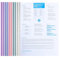 10 Feuilles A4 Couverture De Rapports, Plastique Chemise De Couvertures De Rapports, Transparent Barre Coulissante Rapport Couvre, Pour Classification Documents, Bureau, Scolaire