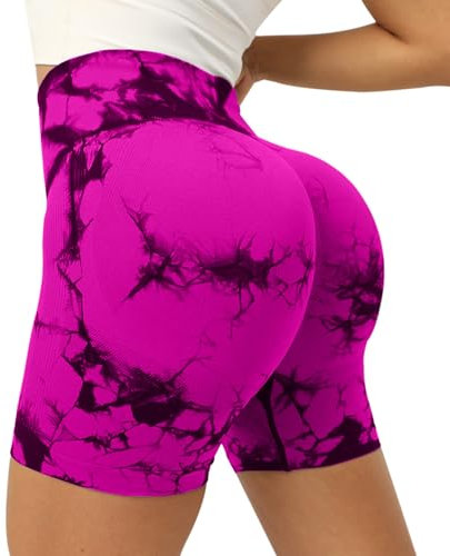 Neteson Scrunch Butt Sportshorts Damen Hohe Taille Nahtlose Kurze Leggings Push Up Booty Radlerhosen Blickdicht Gym Shorts Fitness Yoga Tights