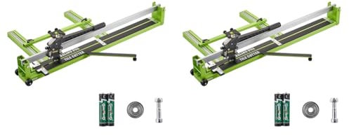 VEVOR manuelle Fliesenschneidmaschine 1000mm Fliesen Schneidemaschine mit einer Gesamtschnittlänge von 1000 mm Professioneller Fließenschneider (Packung mit 2)