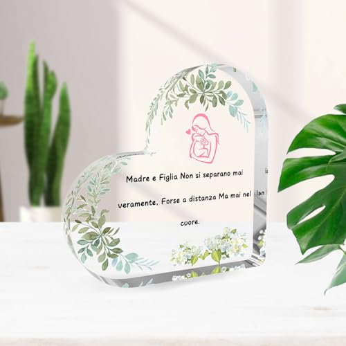 Regalo Madre,Regalo Dia De La Madre,Regalo Cumpleaños Madre,Regalo Mama,Ideas Regalos Originales para Madres,Decoración Hogar Placa Acrílica,Detalle De Boda para Padres,AcrylicOrnaments