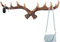 Shurzzesj Wandhaken Geweih, Garderobenhaken Motiv Geweih, Geweih Kleiderhaken, Geweih Wandgarderobe, Mehrzweckhaken Und Wanddeko, Jahrgang Wandhaken Handtuchhaken Für Schlafzimmer, Garderobe