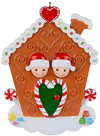 Personalisierte Familien-Weihnachtsdekoration, Hausfamilien-Ornamente, 2021, Dekoration, Weihnachtsbaumschmuck 2021