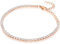 Bracciale Tennis da Donna di Amomè. Gioiello in Acciaio Inossidabile di Colore Oro Rosa. Dimensioni zirconi: 2mm. Braccale con Chiusura a moschettone. La referenza è AMB574RS20