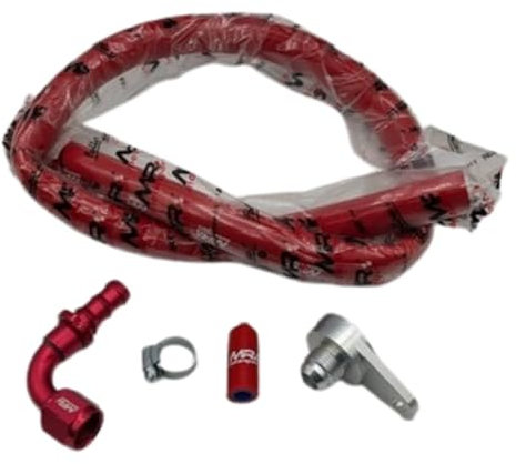Kit eliminazione decanter specifico per motore multiair in alluminio | compatibile con abarth grande punto evo e compatibile con alfa romeo mito qv e giulietta 1.4 170hp | MRMOTORSPORT (Rosso)