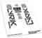 WP537 Aufkleber kompatibel mit Rock Shox Lyrik Ultimate 2023-25 Gabel-Fahrradaufkleber, MTB-Aufkleber, Gabelauffkleber (DARK-GREY-073)