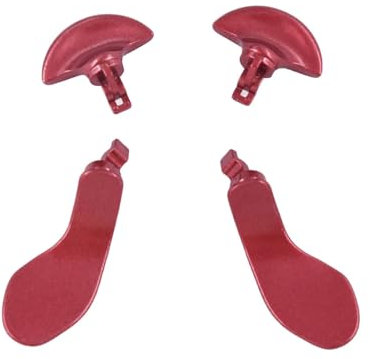 4 pezzi Tavolozze per controller Edge per DualSense PS5 Edge Controller Palets (Rosso)