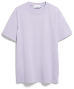 Herren Midweight T-Shirt aus recyceltem Baumwoll Mix MAARKOS Relaxed Fit Soft Lilac