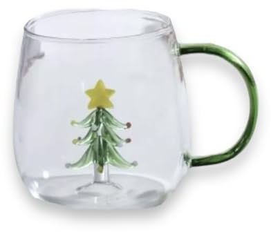 Kollections4you 3D Christmas Tree Glass Mug Cup Collectable Item 400ML
