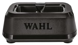 Wahl Single Power Station - Ladegerät für Wahl-Grooming-Tools - 4 Aufsätze inklusive - Flexible und Bequeme Aufladung - Schwarz