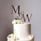 Personalisierter Hochzeitstorte Charm Verlobungskuchen Dekoration Holz Gold Acryl Initialen Topper Party Taufe Namensschild