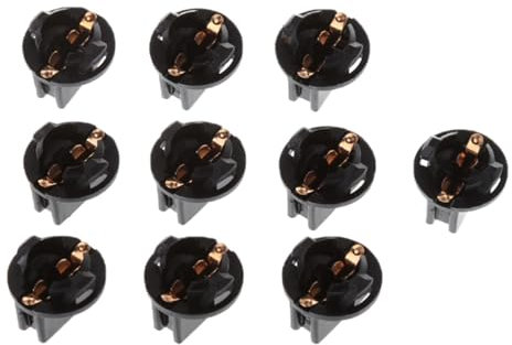 KHZen 10pcs LED Twist Lock Sockel Lampenhalter Lampen Basis Glühbirnenbuchsenhalter Instrumententafel Cluster Lampenbasis