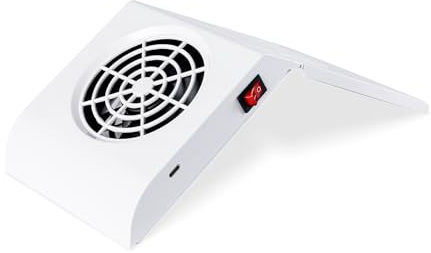 LIARTY Portable Foldable Nail Dust Collector with High-Suction Vacuum for Nail Salon & Home | Low Noise & Adjustable Angle | Rechargeable Battery