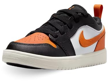 NIKE Shoes Jordan 1 Low Alt (PS) Code DR9748-081 Black Kids, Black Orange White, 31 EU